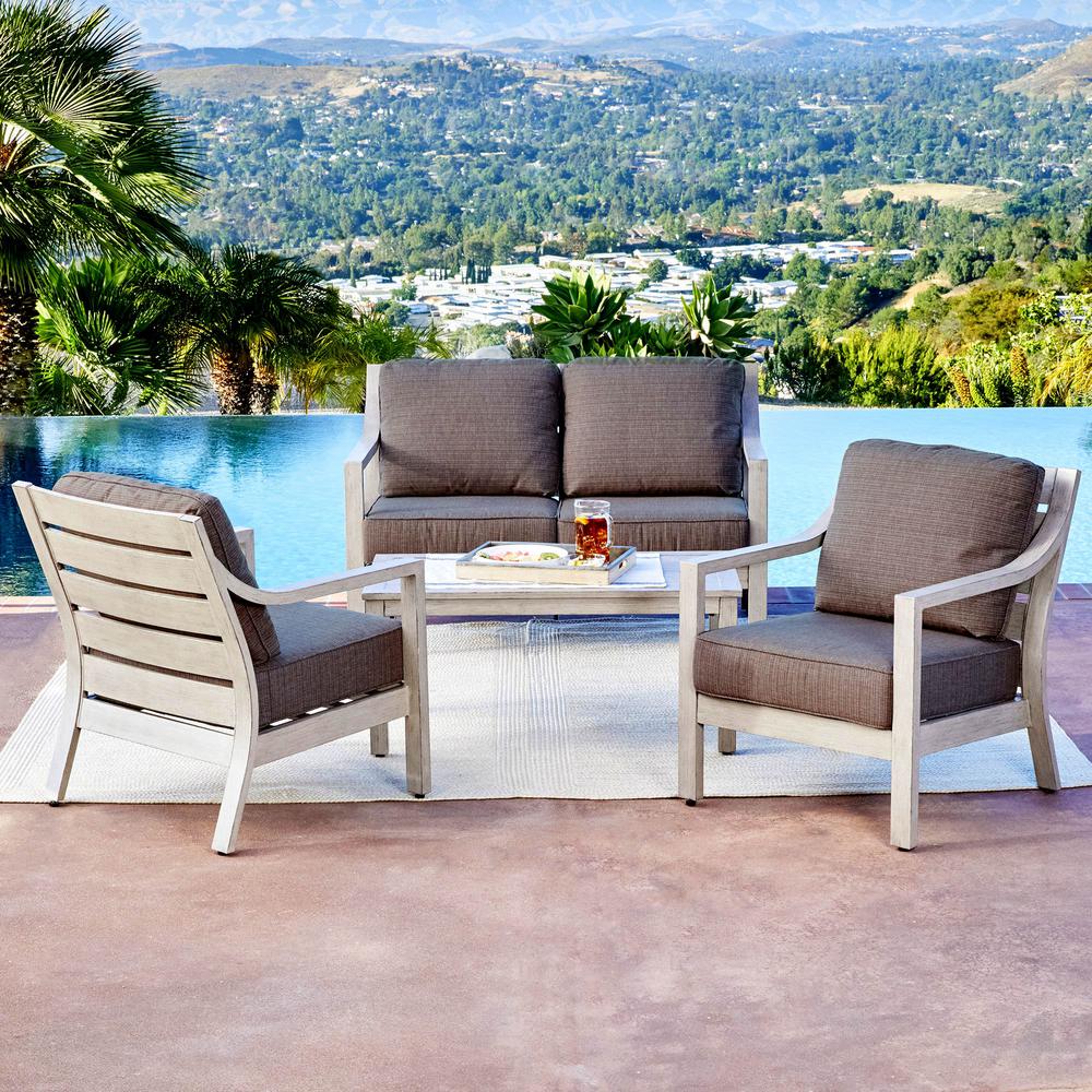 Royal Garden South Beach 4 Piece Aluminum Patio Conversation Set With Brown Cushions Sbhcst401 The Home Depot Royal Garden South Beach 4 Piece Aluminum Patio Conversation Set With Brown Cushions Sbhcst401 The Home Depot