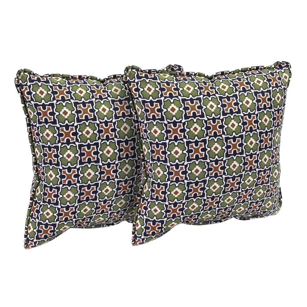 Hampton Bay Fall River Moss Outdoor Throw Pillow (2Pack)FRVTP2PKGR