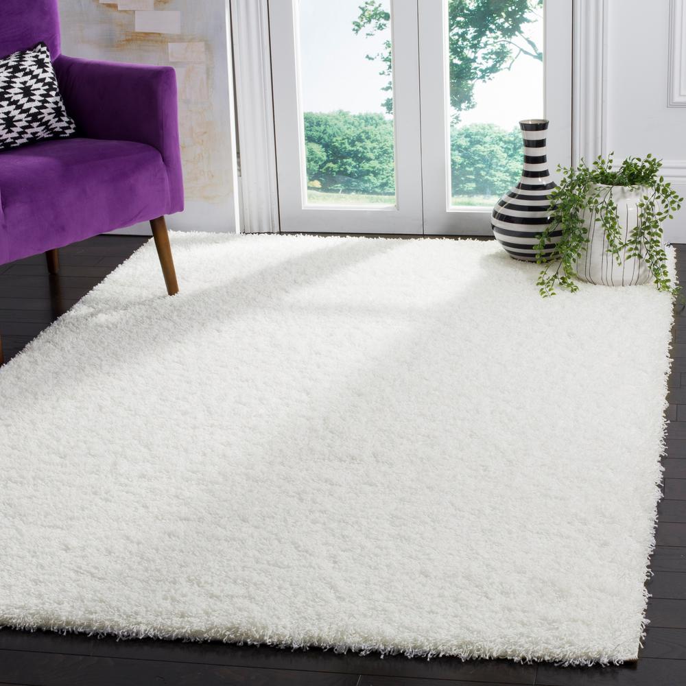 Safavieh Laguna Shag White 8 Ft 6 In X 12 Ft Area Rug