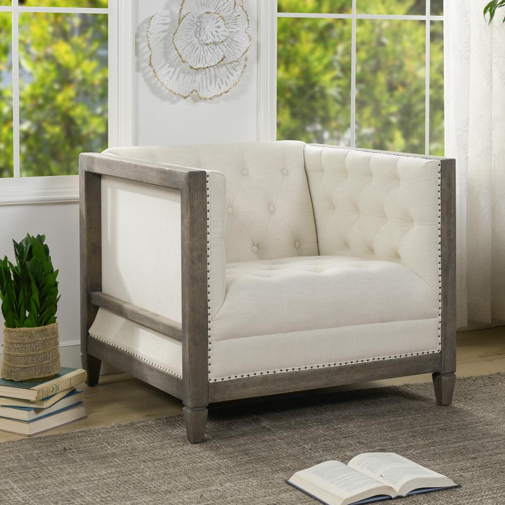 White Rustic Accent Chairs Chairs The Home Depot