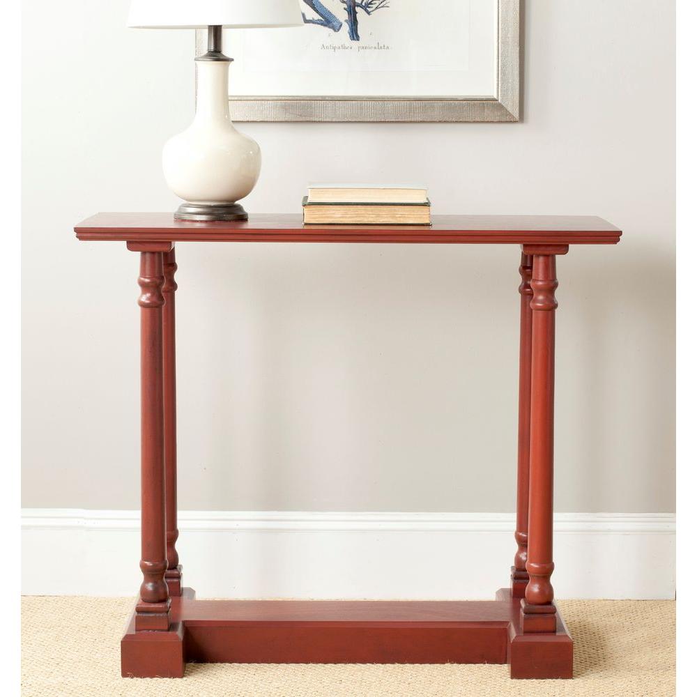 Safavieh Regan Red Console TableAMH5708E The Home Depot