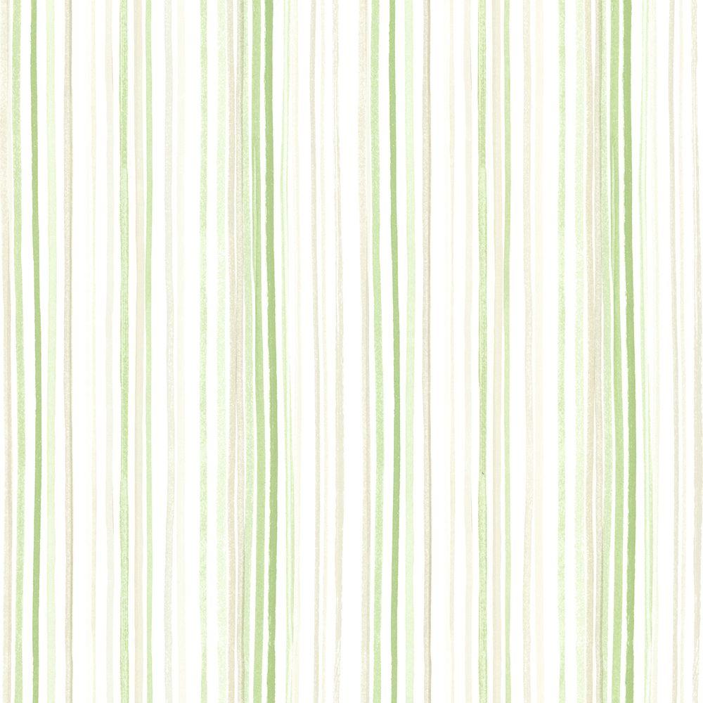 Brewster Lanata Green Stripe Paper Strippable Roll Wallpaper Covers 56 4 Sq Ft 2686 The Home Depot