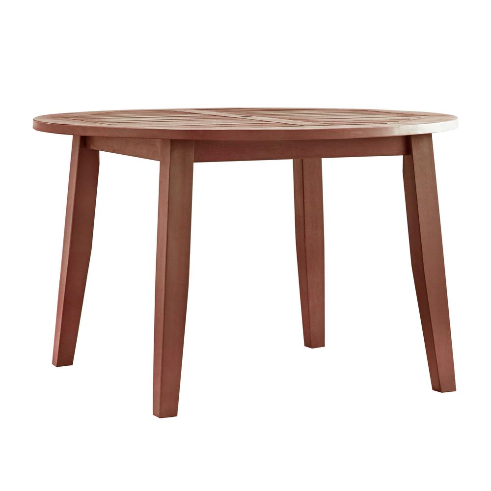 Glass Patio Dining Tables The Home Depot Verdon Gorge Brown Wood Outdoor Dining Table