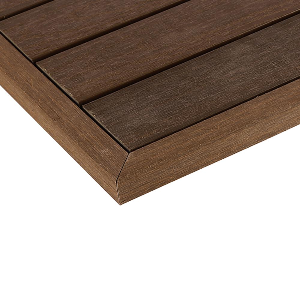 Best Rated Composite Deck Tiles Decking The Home Depot Quick Deck Composite Tile Outside End