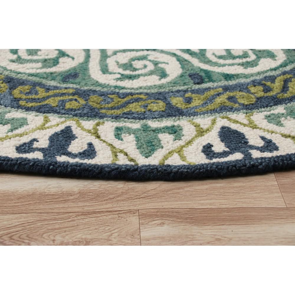 Lr Home Vibrance Blue Green 7 Ft Round Geometric Medallion Wool Area Rug Vibra03567ivu70rd The Depot - Blue Green Wool Area Rug Lr Home Vibrance Blue Green 7 Ft Round Geometric Medallion Wool Area Rug Vibra03567ivu70rd The Depot - Blue Green Wool Area Rug