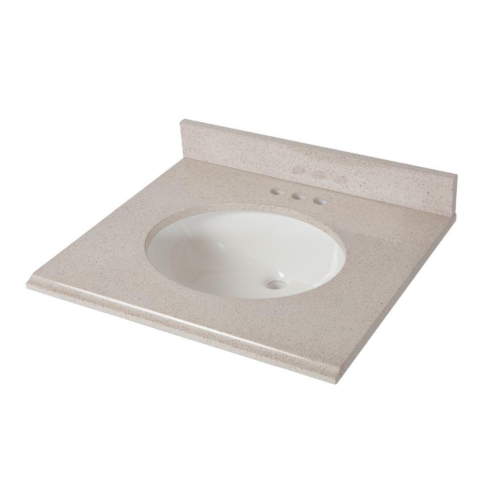 St Paul 25 In X 22 Colorpoint Vanity Top Maui With White St Paul 25 In X 22 Colorpoint Vanity Top Maui With