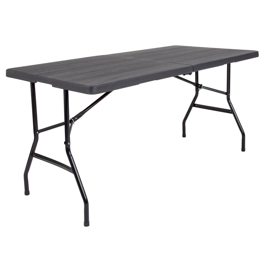 Carnegy Avenue 28 25 In X 27 Granite White Plastic Waterproof Folding Table