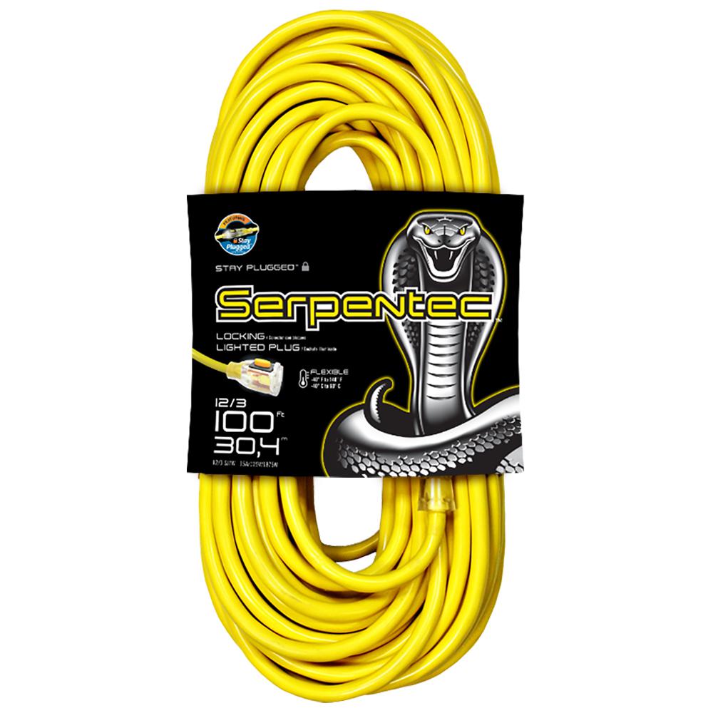 Husky 100 ft. 16/3 SJTW Extension Cord, Red and BlackAW62669 The