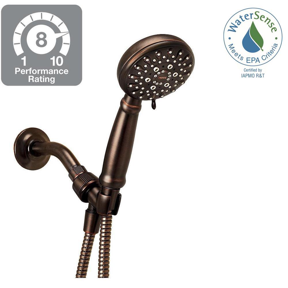Moen Banbury 5 Spray Hand Shower In Mediterranean Bronze 23046brb Moen Banbury 5 Spray Hand Shower In Mediterranean Bronze