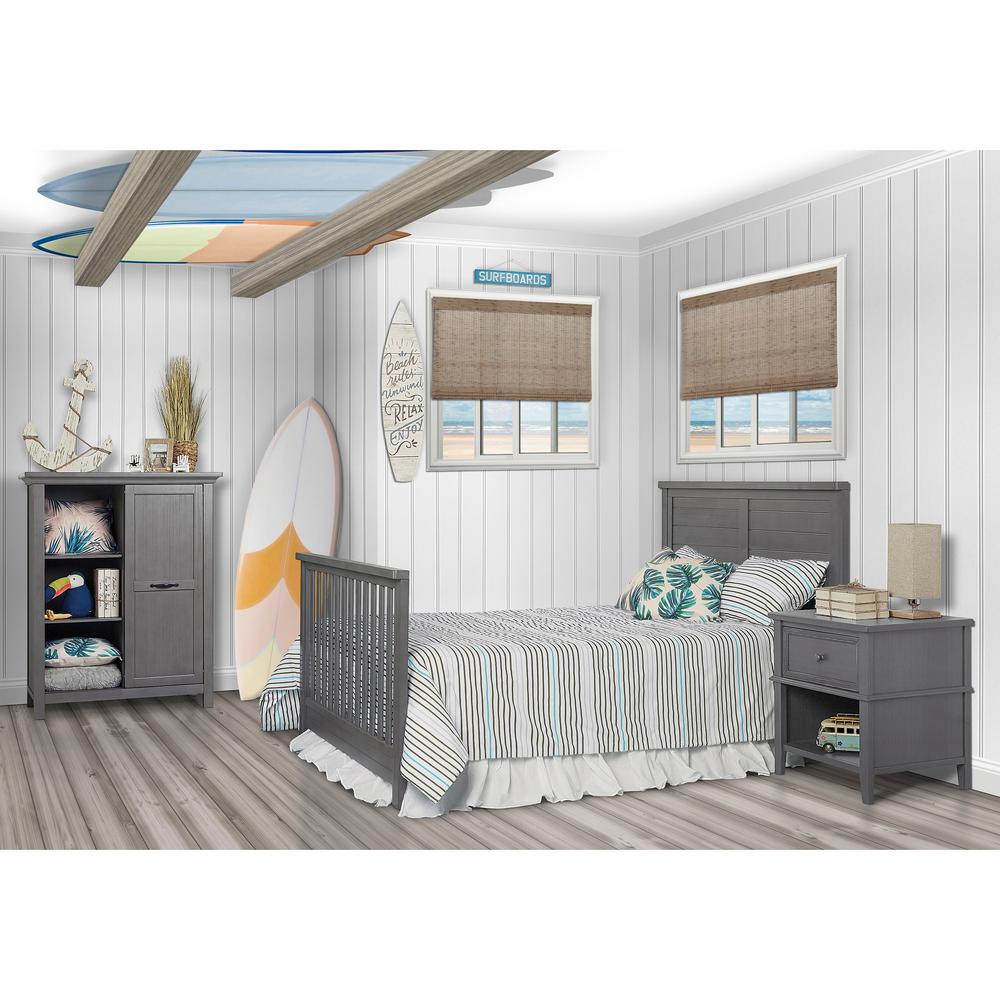 rustic grey crib set