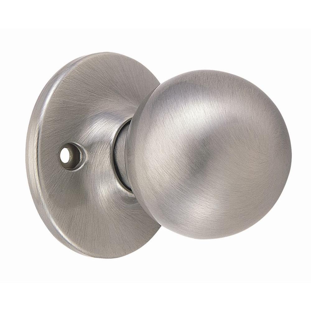 Design House Ball Satin Nickel Dummy Door Knob 781856 The Home Depot
