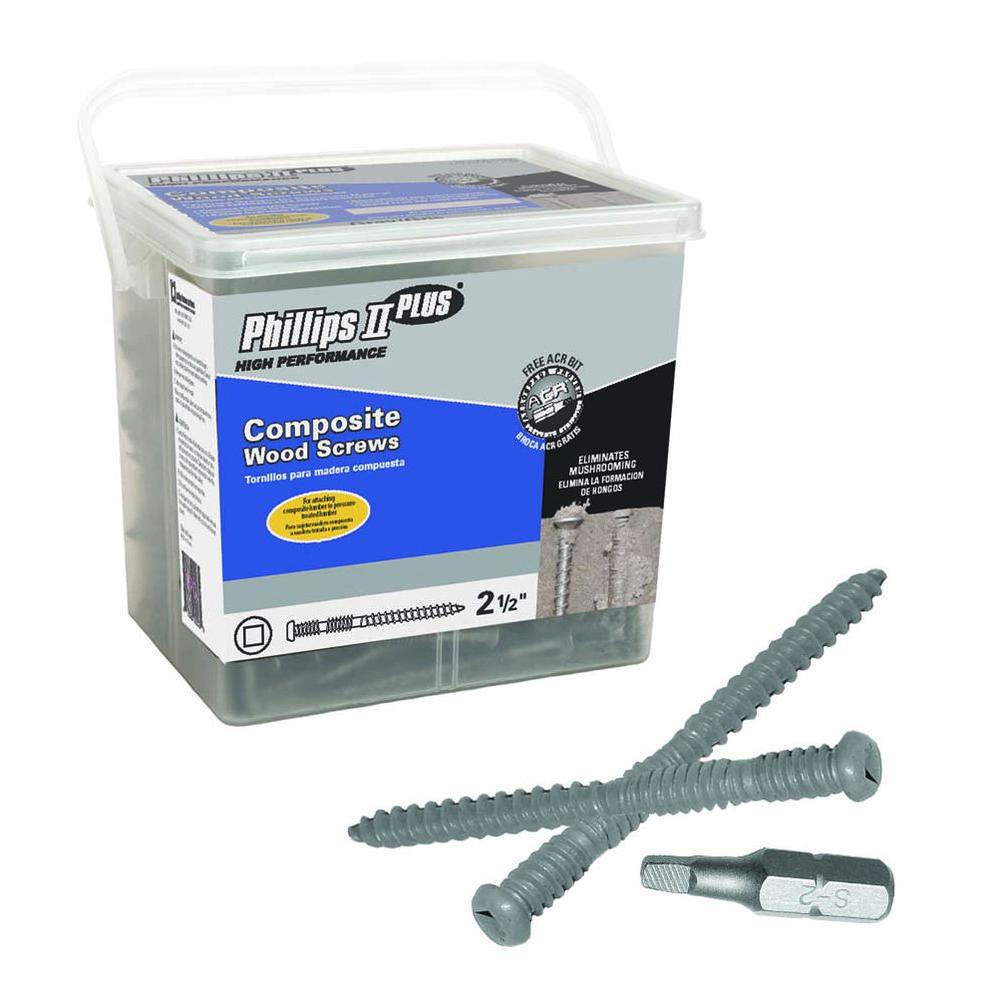 7 x 2-1//2 Piece-35 Hard-to-Find Fastener 014973150730 Phillips Bugle Deck Screws