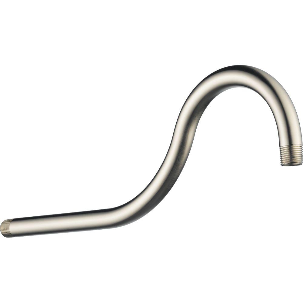 Delta Addison 16 In Shower Arm In Stainless RP61273SS The Home Depot   Stainless Delta Shower Arm Extensions Rp61273ss 64 600 