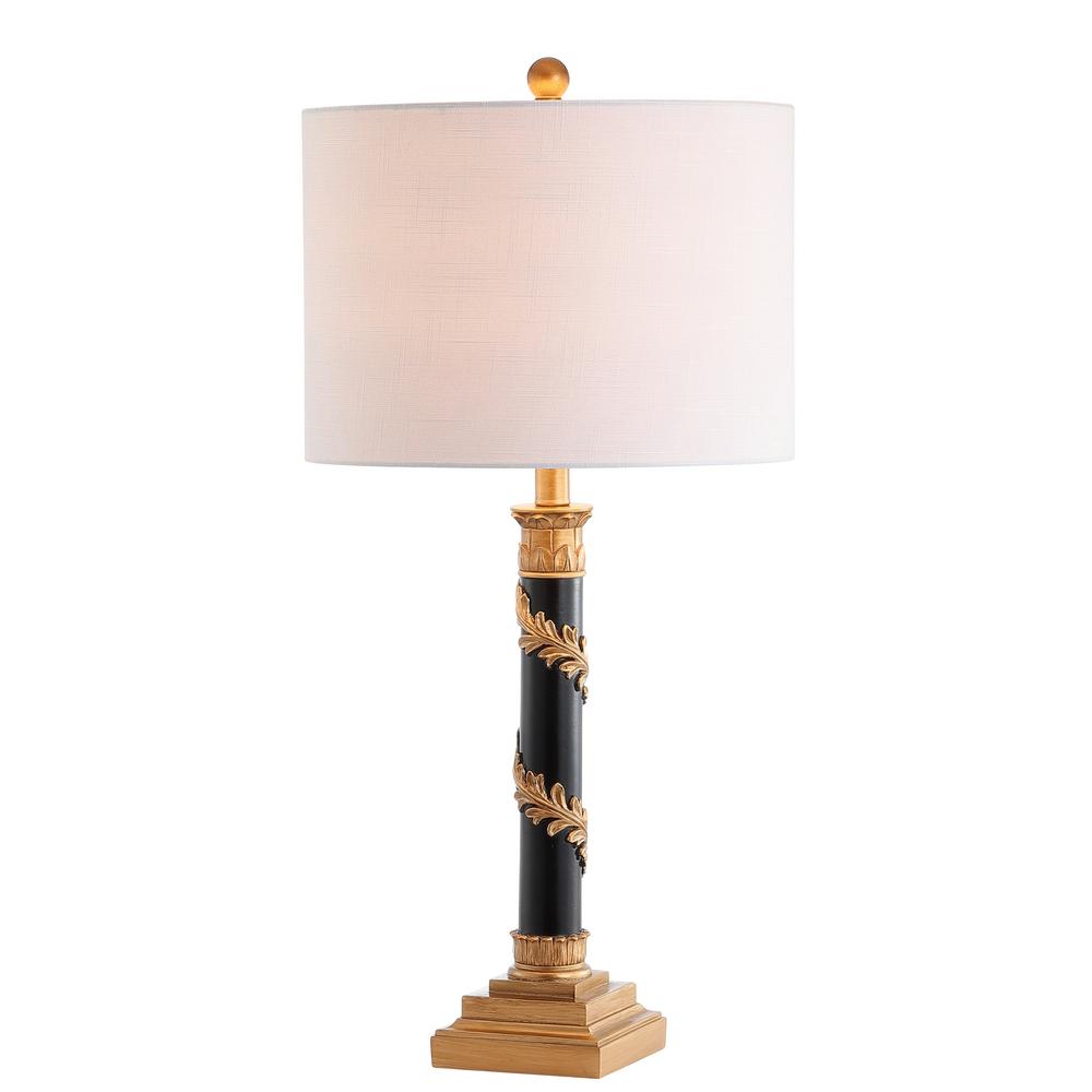 Jonathan Y Camilla 28 5 In Antique Gold Black Resin Led Table Lamp