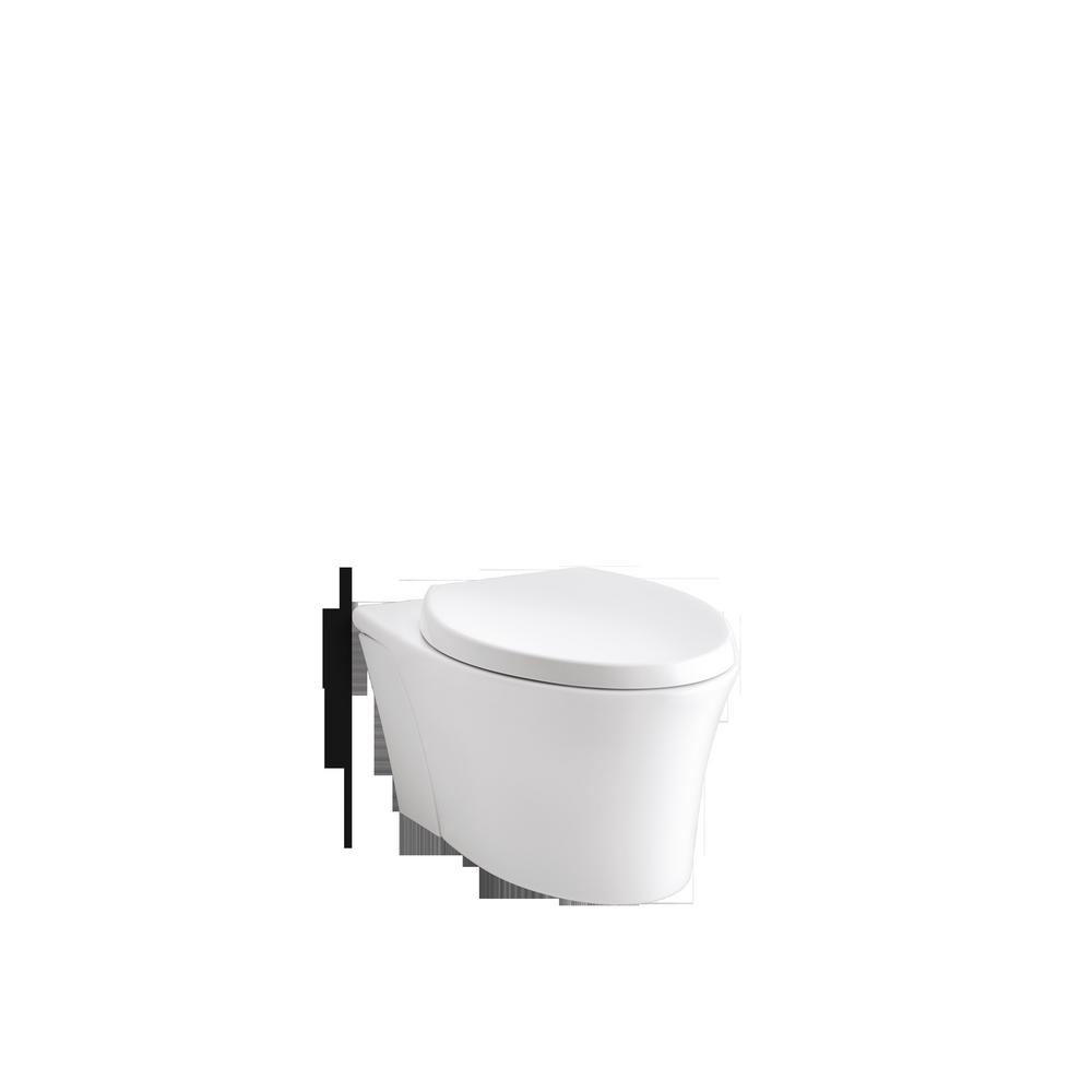 Kohler Veil Wall Hung 1 Piece Elongated Toilet White Seat Included Kohler Veil Wall Hung 1 Piece Elongated Toilet White Seat Included