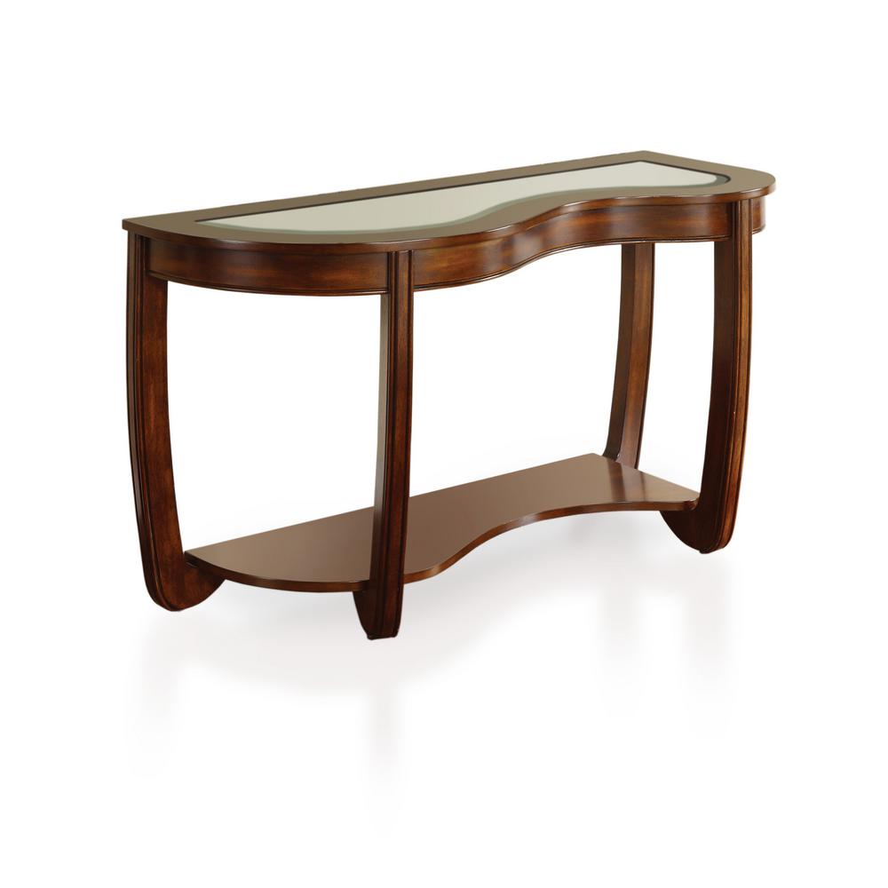 Furniture Of America Lepita Dark Cherry Sofa Table Idf 4336s The Furniture Of America Lepita Dark Cherry Sofa Table
