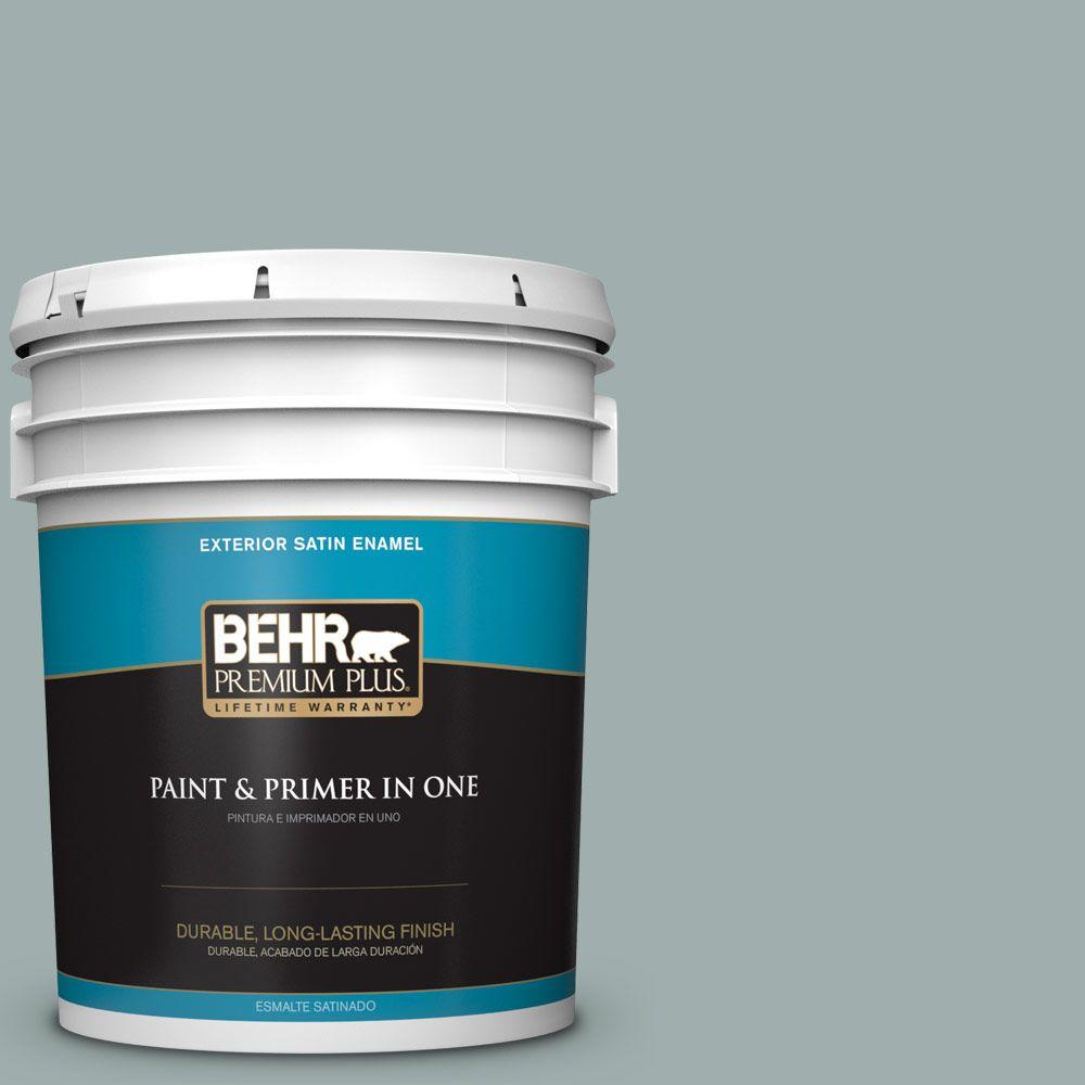 BEHR Premium Plus 5gal. N4303 Garden Vista Satin Enamel Exterior
