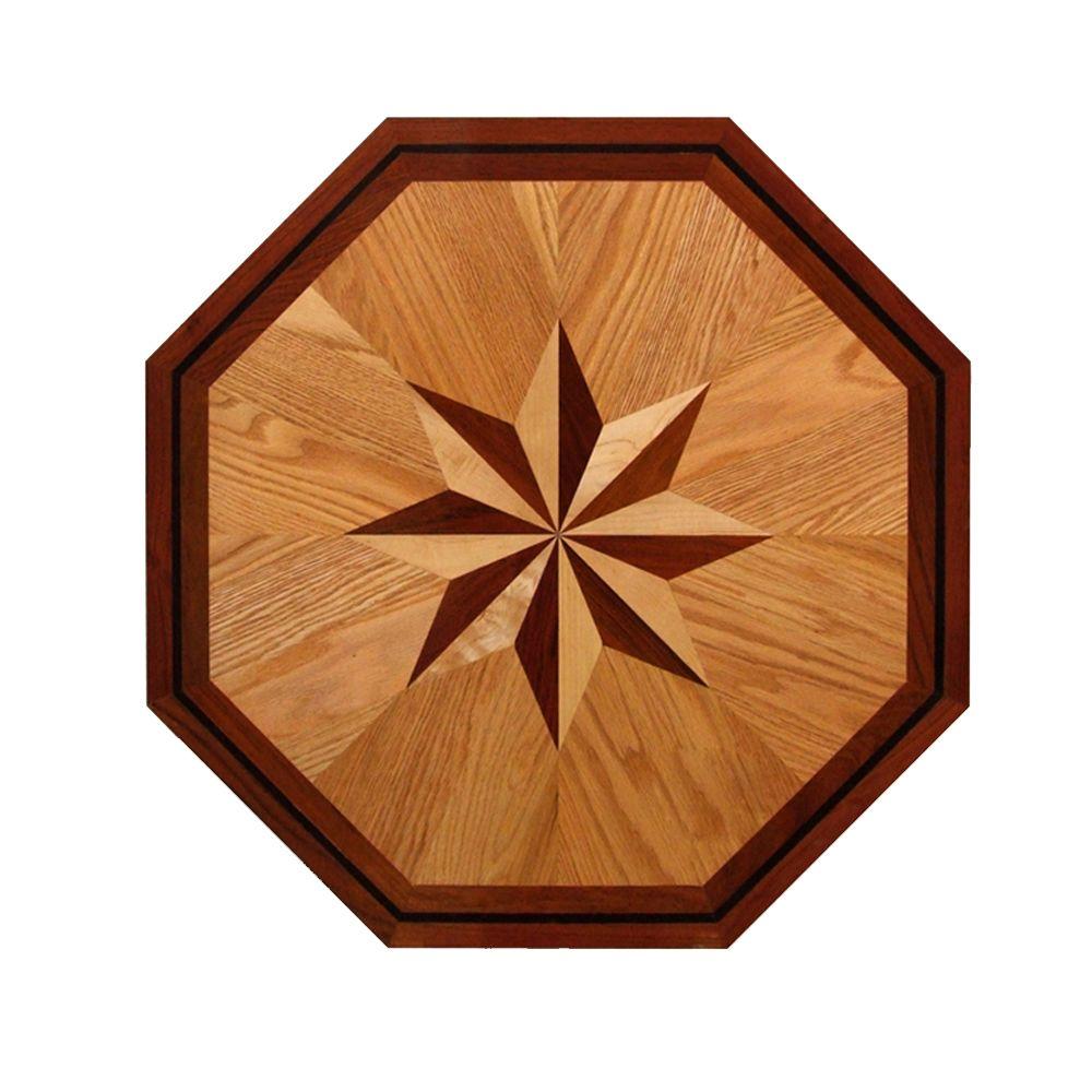 Pid Floors Octagon Medallion Unfinished Decorative Wood Floor Inlay Octagon Medallion Unfinished Decorative Wood Floor Inlay Mt002 5 In X 3 Take Home Sample