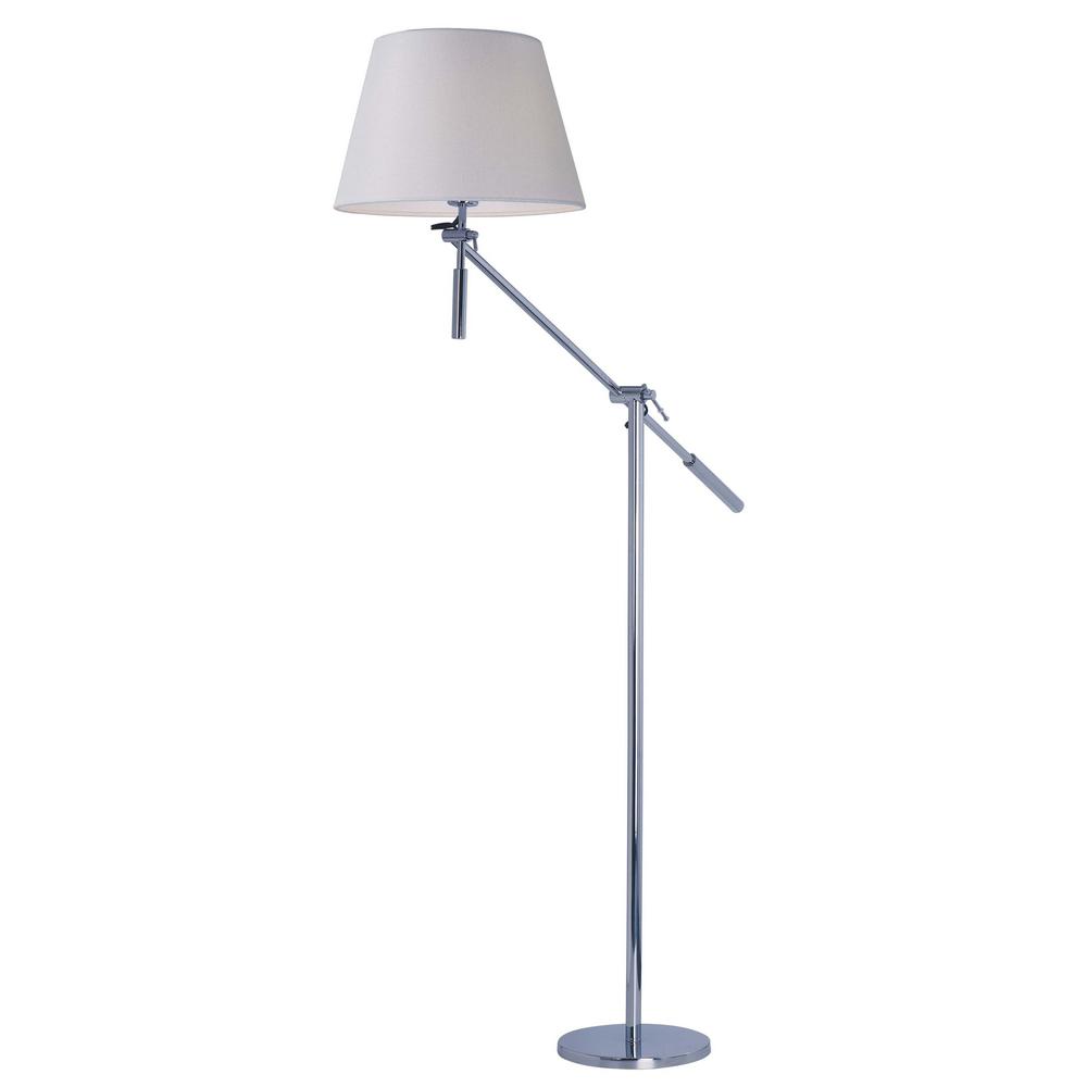 Maxim Lighting Hotel 48 In Tall Polished Chrome Floor Lamp