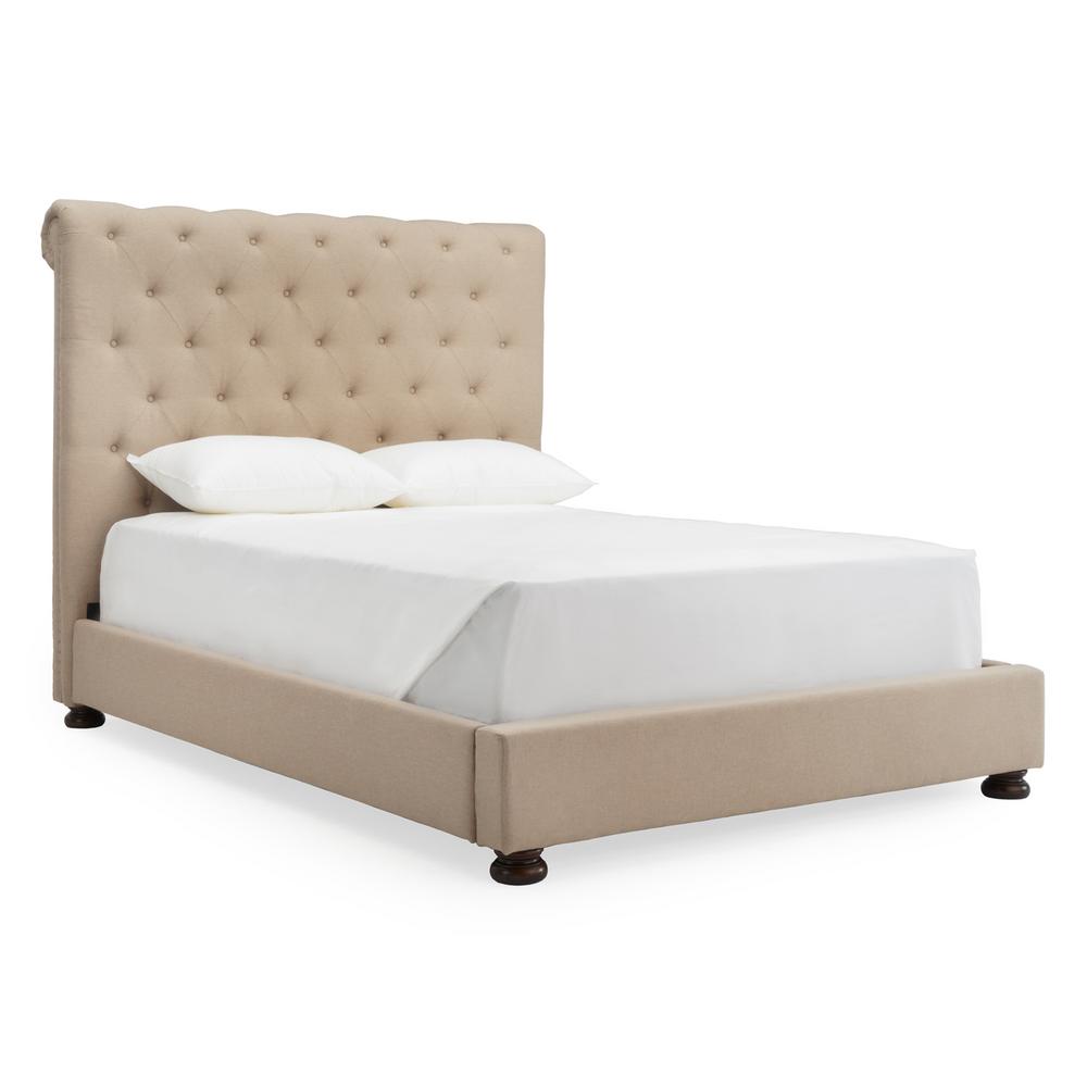 Rst Brands Emma Beige Queen Tufted Headboard And Footboard Set Ip Emma Beige Queen Tufted Headboard And Footboard Set