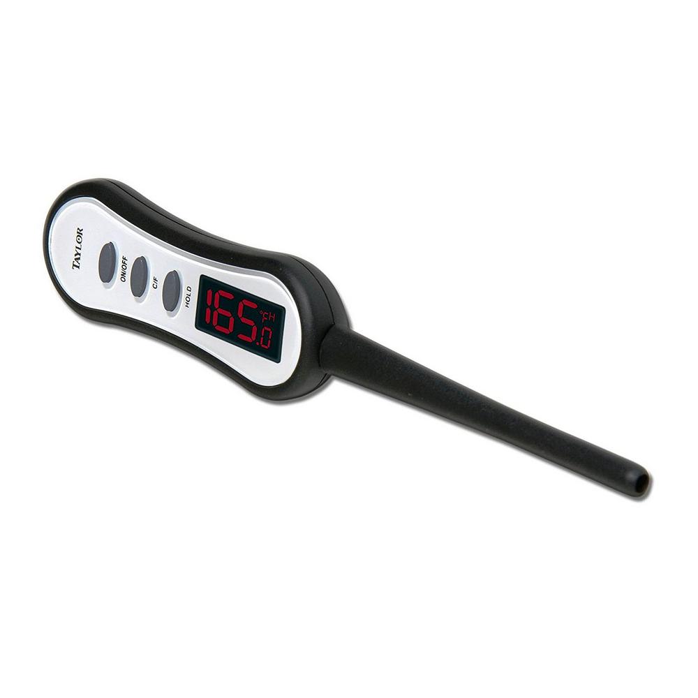 Taylor Pro Digital Thermometer With Led 9835 The Home Depot