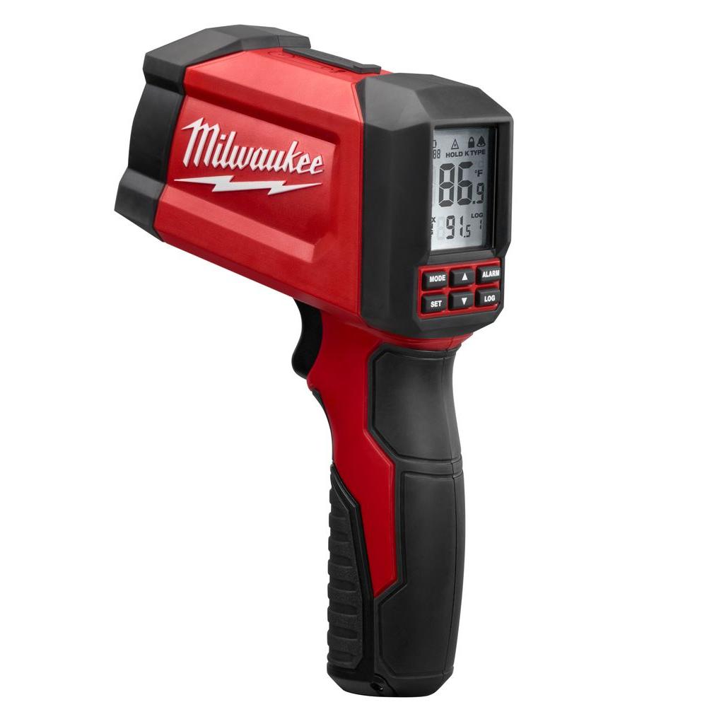 Milwaukee Laser Temperature Gun Infrared/Contact 301 Thermometer226920 The Home Depot