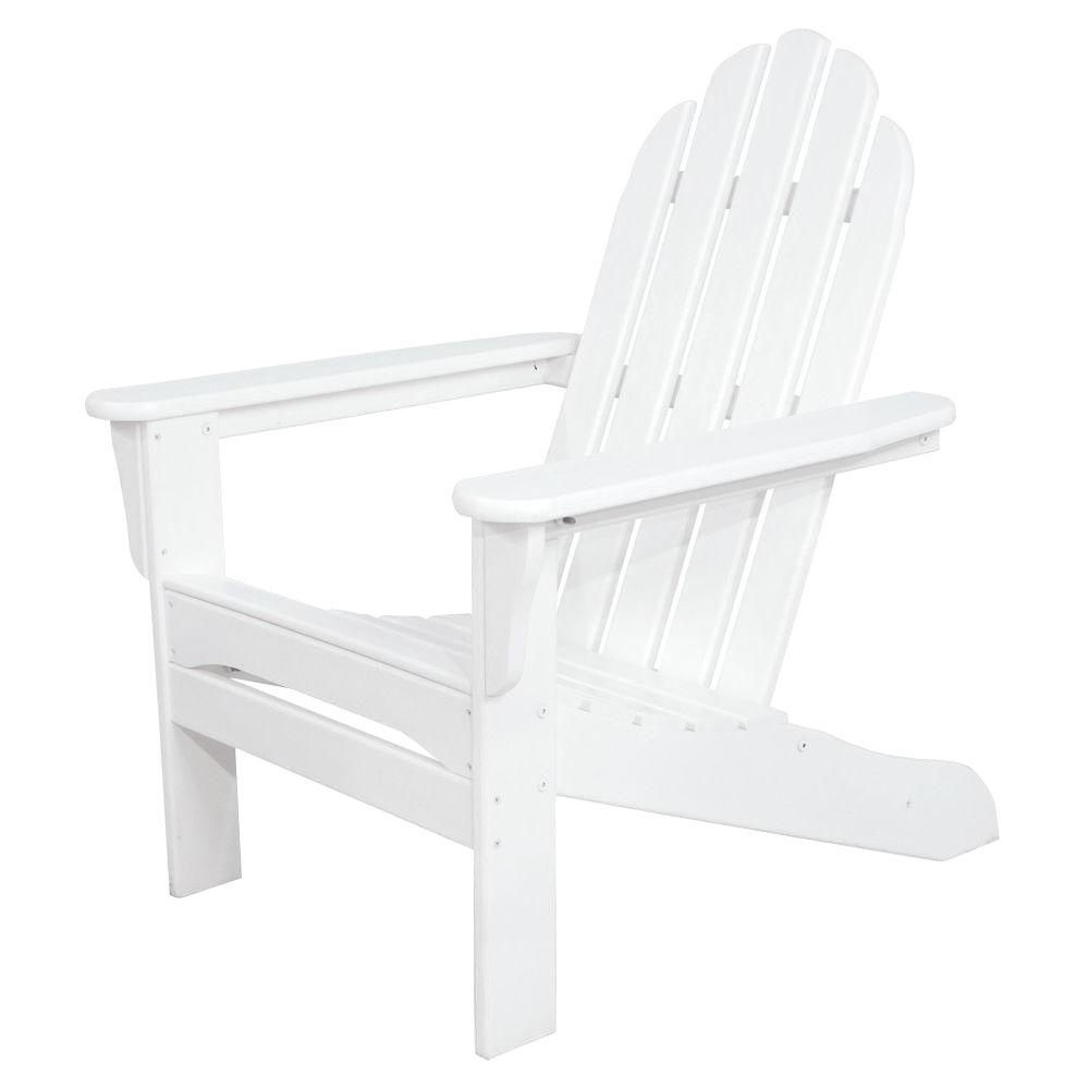 UPC 845748006552 product image for Ivy Terrace White Plastic Patio Adirondack Chair | upcitemdb.com