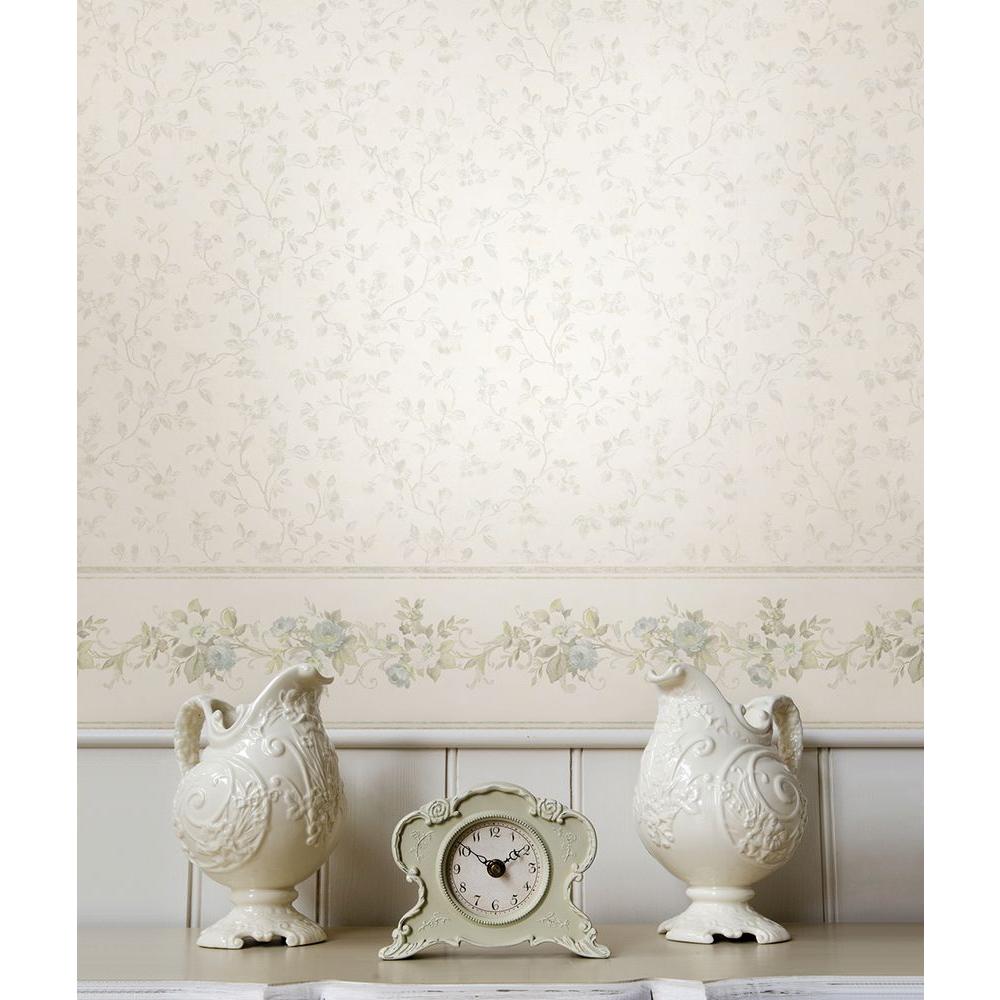 Mirage Marie Light Blue Delicate Floral Bouquet Wallpaper-992-68341 ...