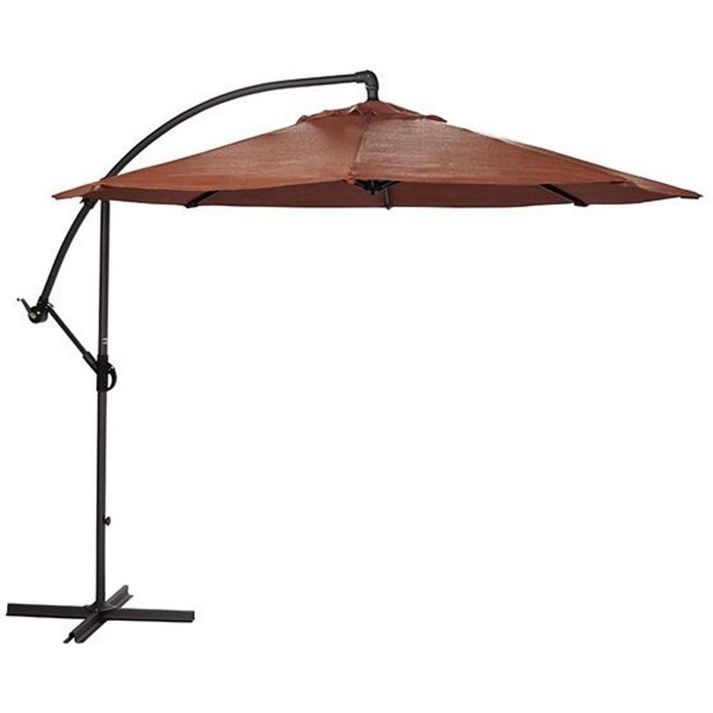 Home Decorators Collection 10 ft. Cantilever Patio Umbrella in Terra