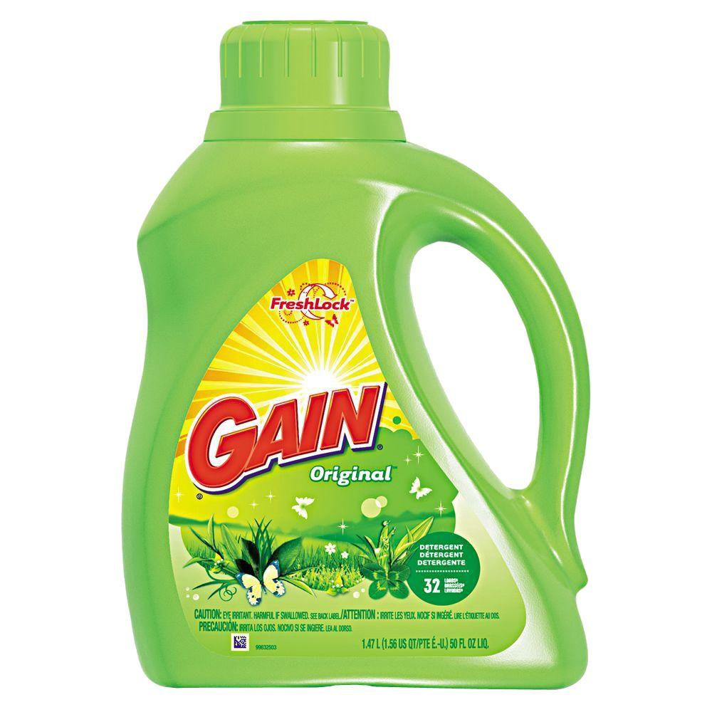 Gain 50 oz. Liquid Laundry Detergent Original Scent Bottle (Case of 6