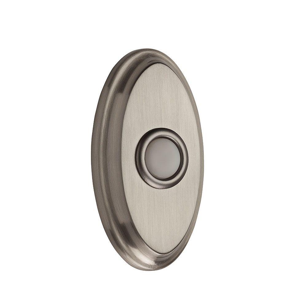 Wireless Door Bell Push Button, Brushed Nickel216592 The Home Depot