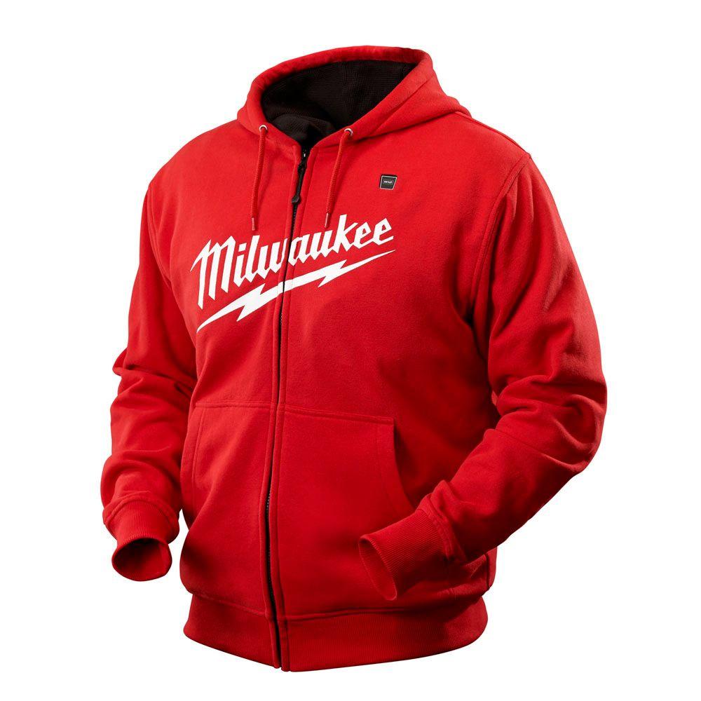Milwaukee 2XLarge M12 LithiumIon Cordless Red Heated Hoodie (Hoodie