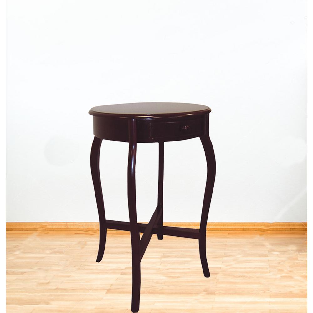 Cherry Storage End Table H 38 The Home Depot