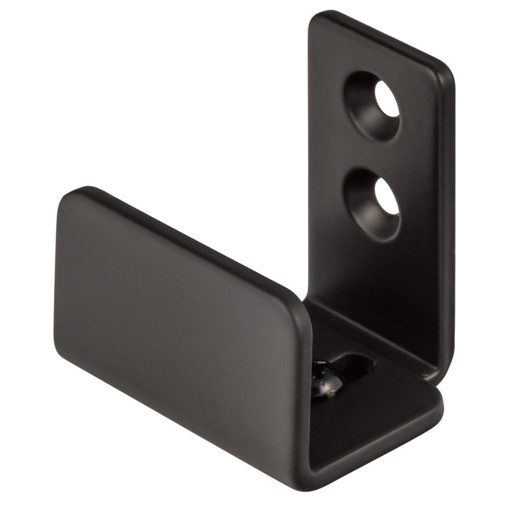 Sure Loc Hardware Flat Black Wall Mounted Barn Track Floor Guide