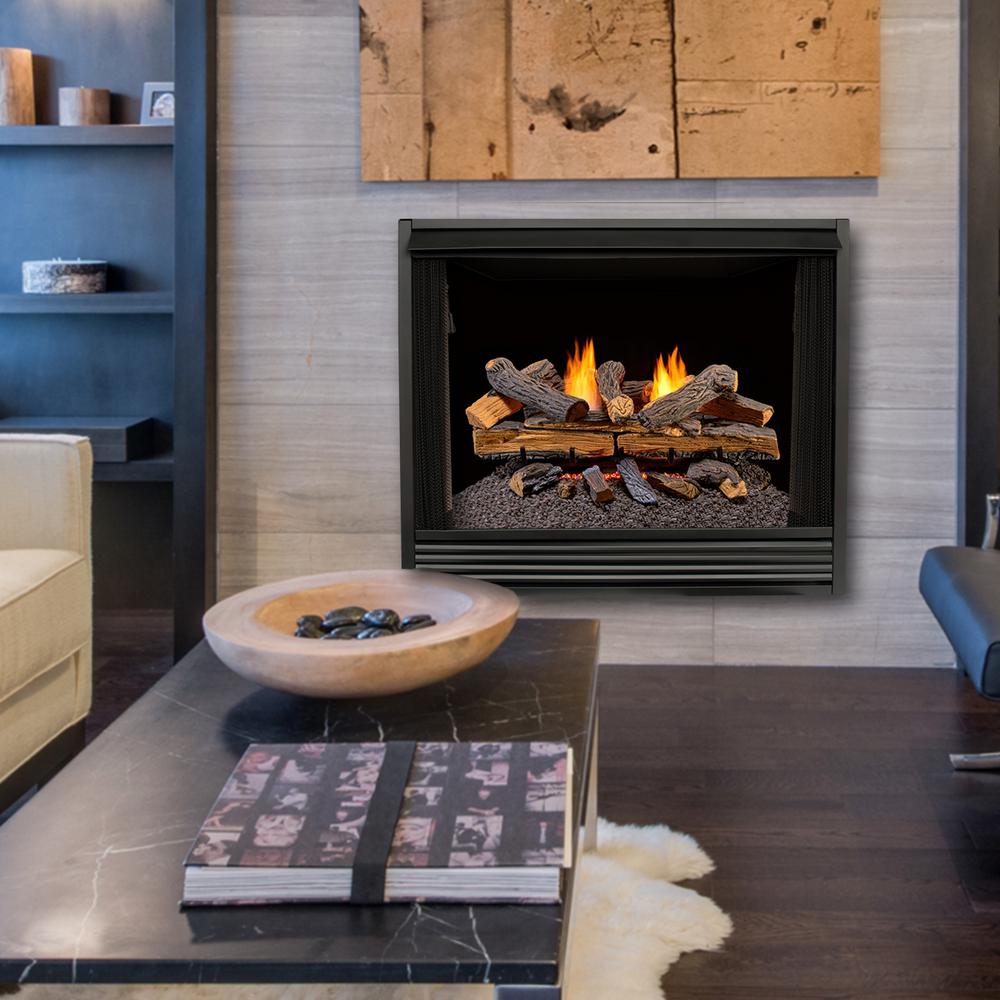 Duluth Forge Split Red Oak 30 In Vent Free Gas Fireplace Logs