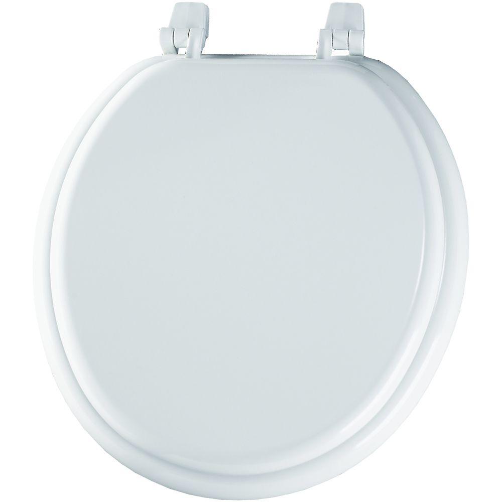 BEMIS Round Closed Front Toilet Seat in White400TTA 000 The Home Depot