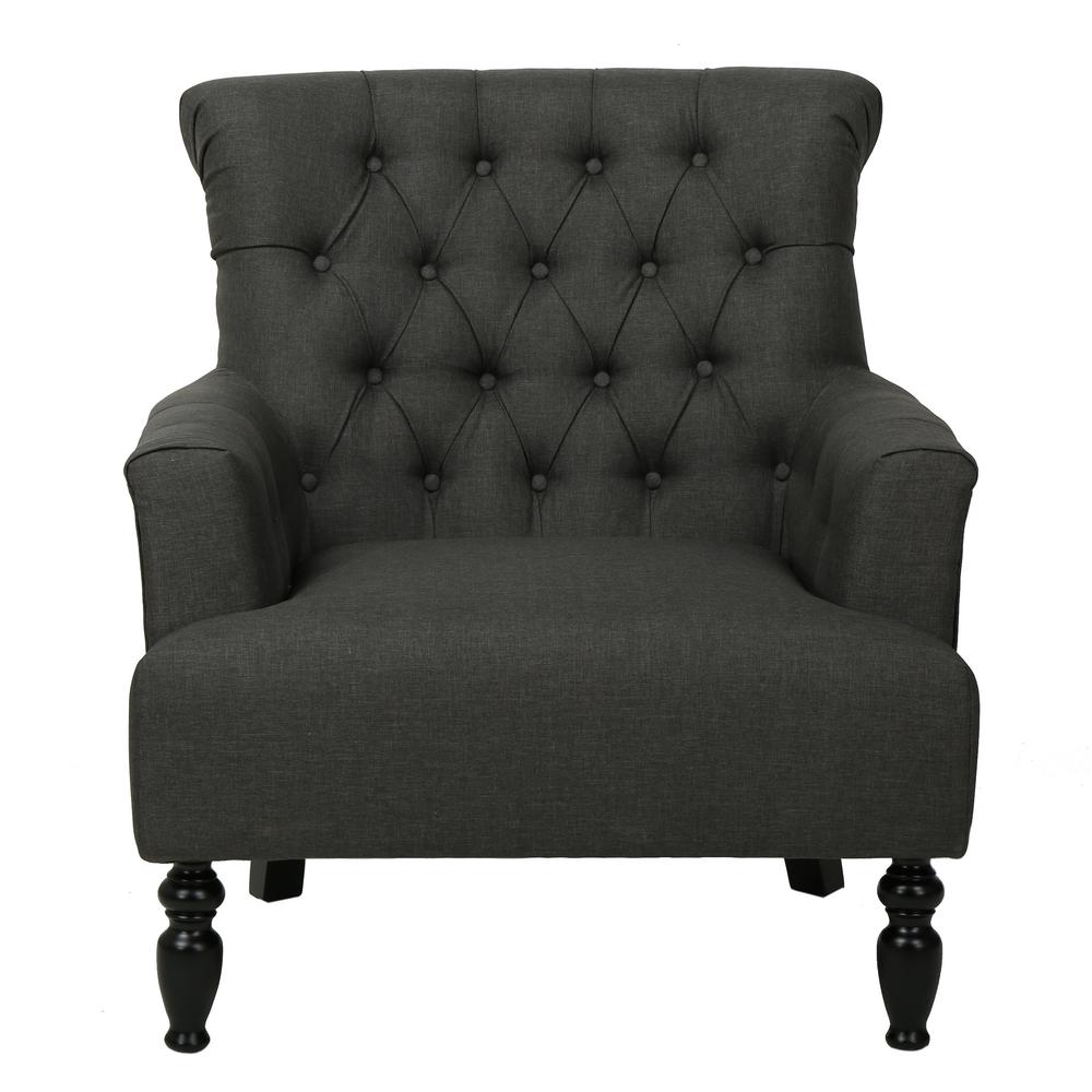Classic Tufted Fabric Accent Chairs Chairs The