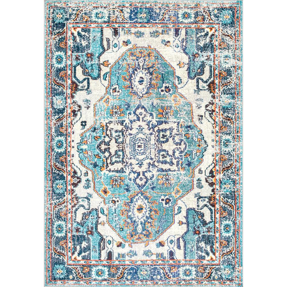Nuloom Vintage Moriah Blue 8 Ft X 11 Area Rug Kkcb06a 710011 Vintage Corbett Blue 8 Ft X 11 Area Rug