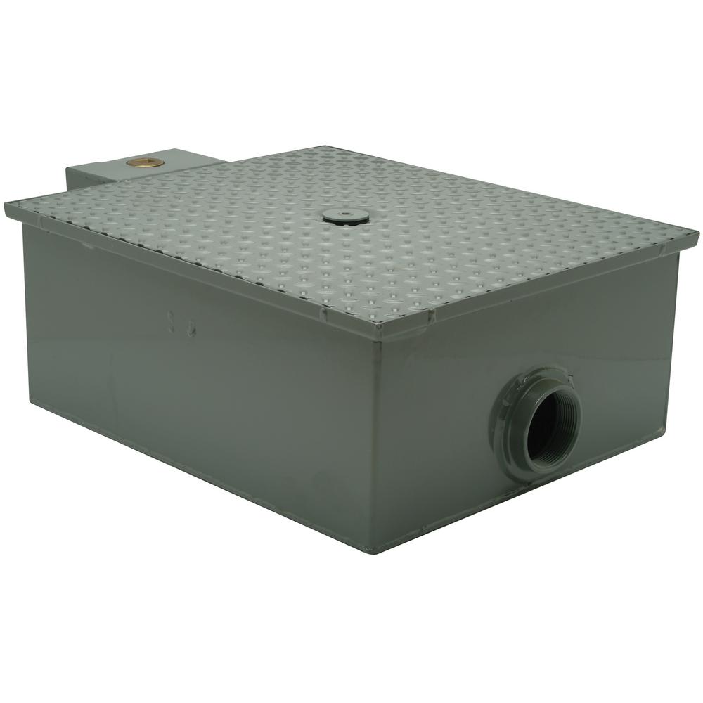 Zurn 10 in x 21 in LowProfile Grease Trap with 3in. NH Connection