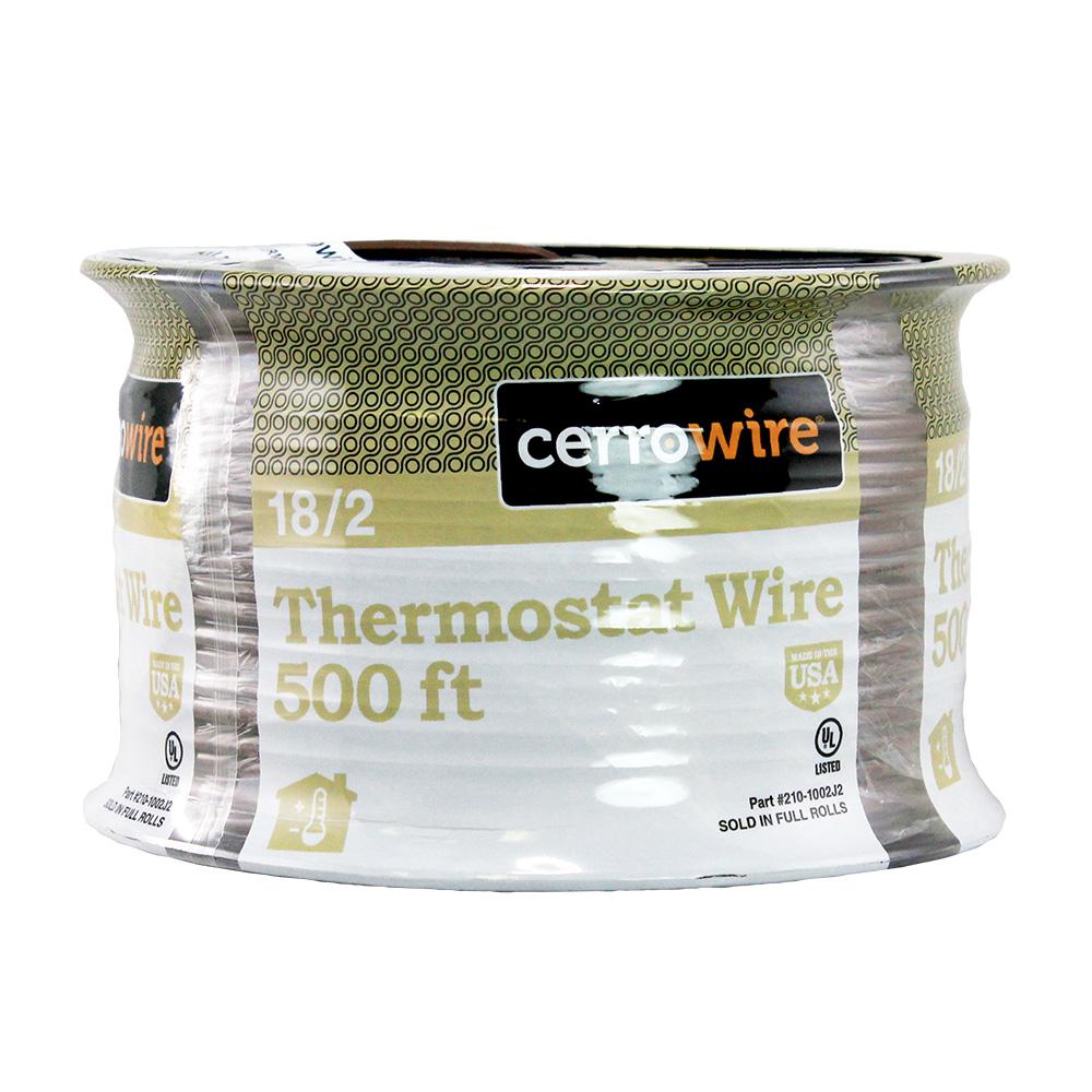 Cerrowire 500 ft. 18/3 Solid Thermostat Wire, Brown2101003J2 The
