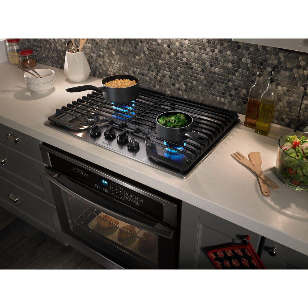 Amana 30 In Gas Cooktop In Stainless Steel With 4 Burners