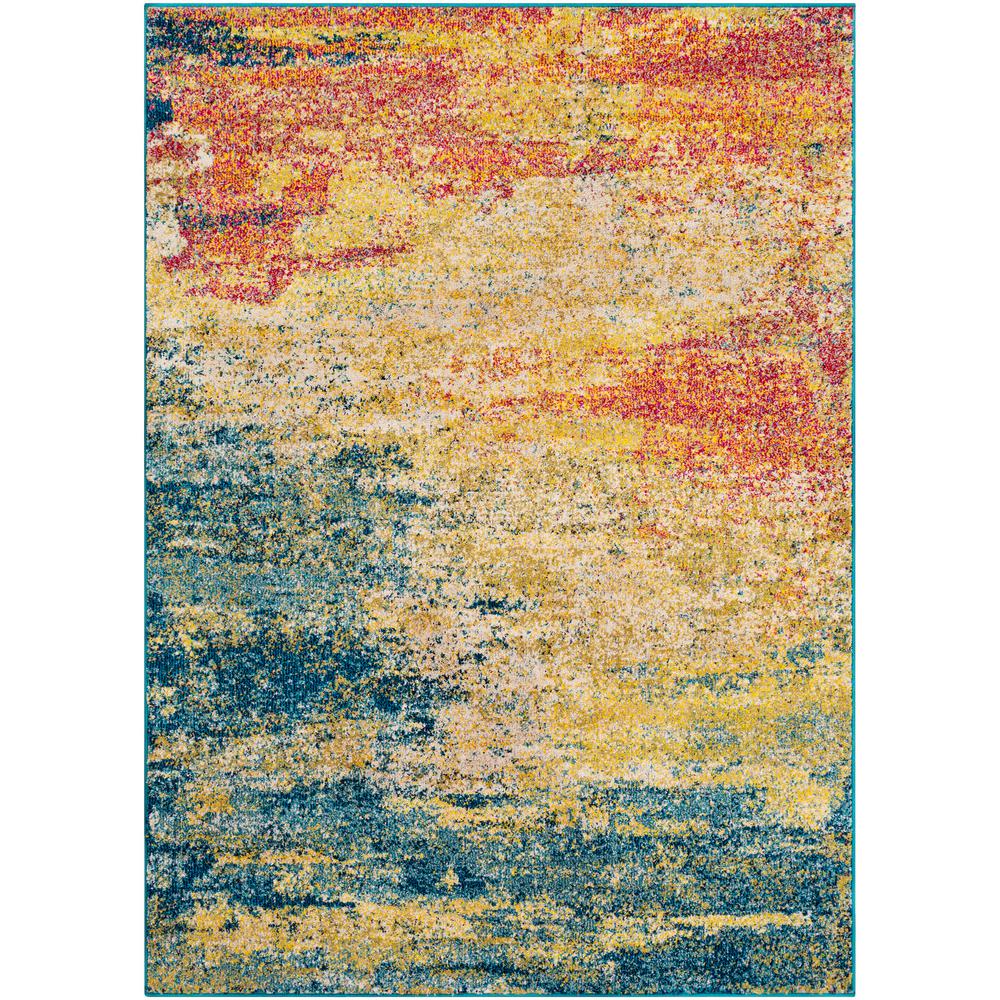Artistic Weavers Lisbon Yellow/Teal 7 ft. 10 in. x 10 ft. 3 in ...