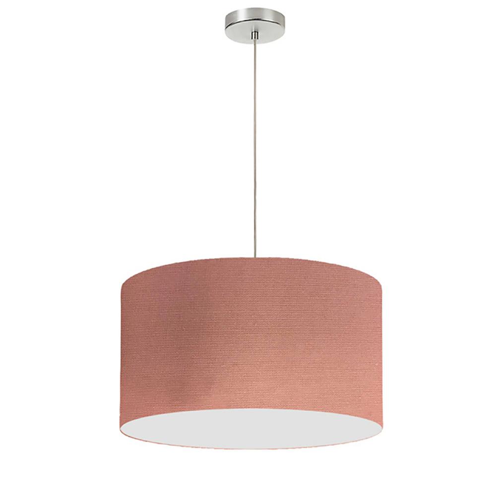 Modern Pink Pendant Lights Lighting The Home Depot 1 Light Dusty Rose Pendant With Electroplated Steel Shade