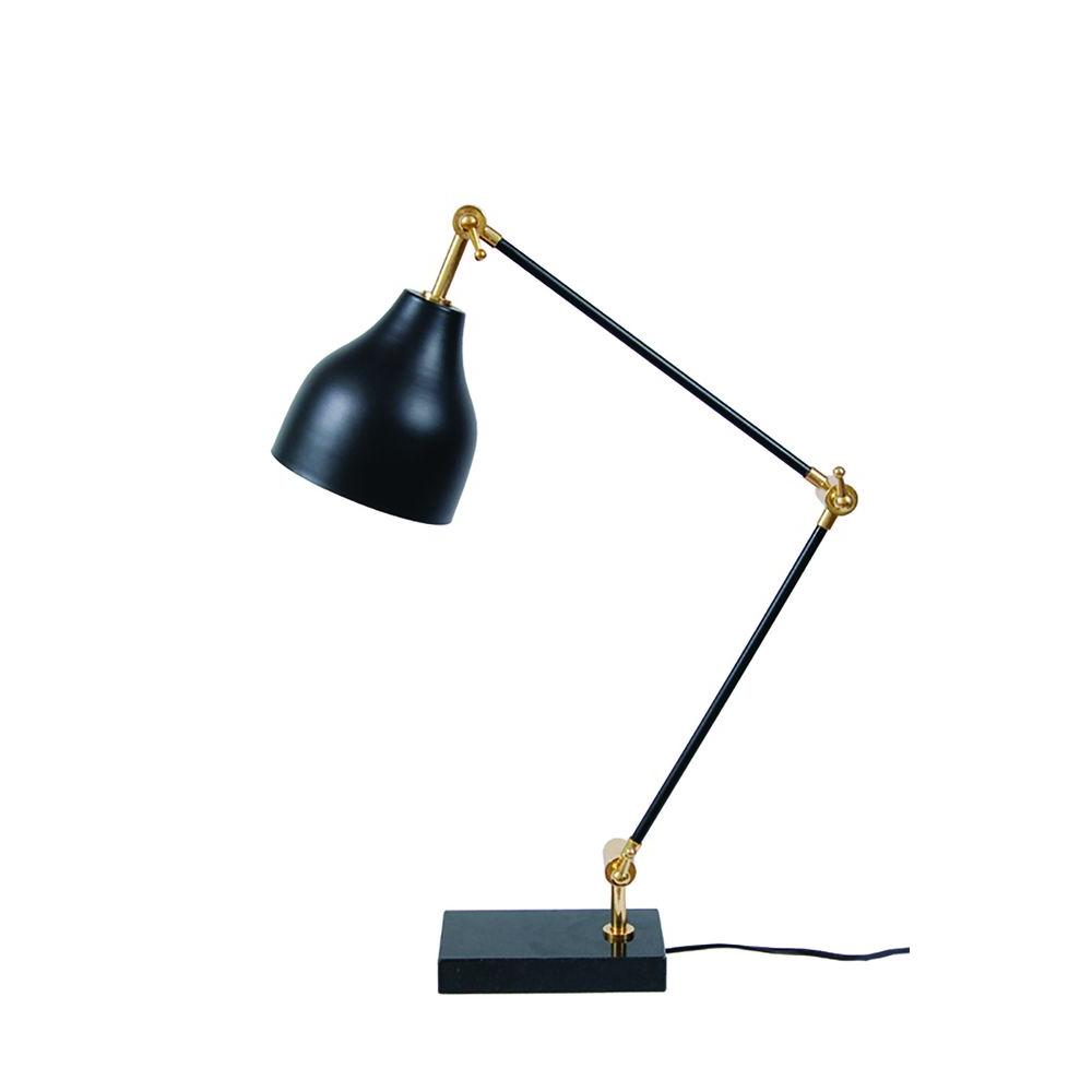 Renwil Felix 25 In Black And Gold Desk Lamp Lpt600 The Home Depot Black And Gold Desk Lamp
