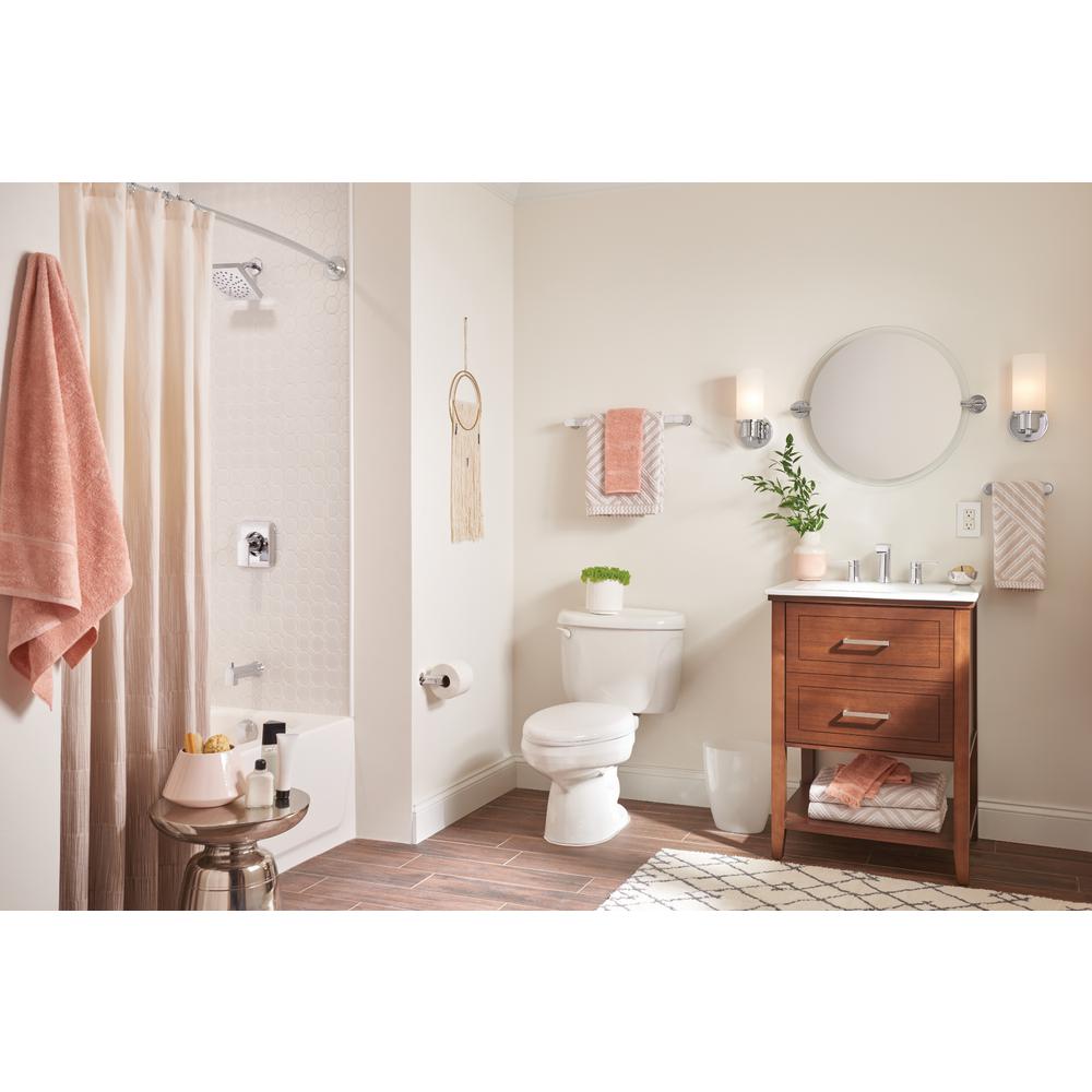 Moen Genta 8 In Widespread 2 Handle Bathroom Faucet With 4 Piece Moen Genta 8 In Widespread 2 Handle