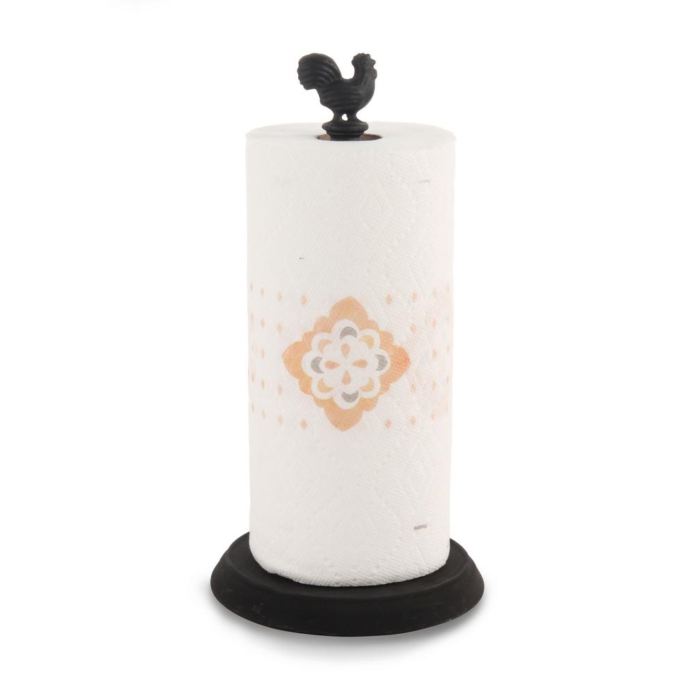 Spectrum Rooster Countertop Black Paper Towel Holder 37110 The Spectrum Rooster Countertop Black Paper Towel Holder 37110 The Home Depot