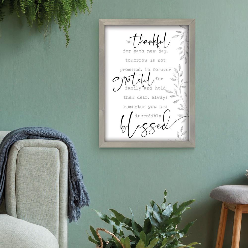 P Graham Dunn Be Thankful For Each New Day Individual White Wood Wall Art Lfr0210 The Home Depot