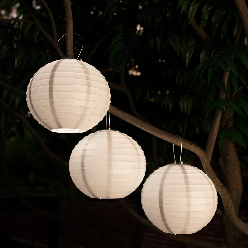 white outdoor paper lanterns