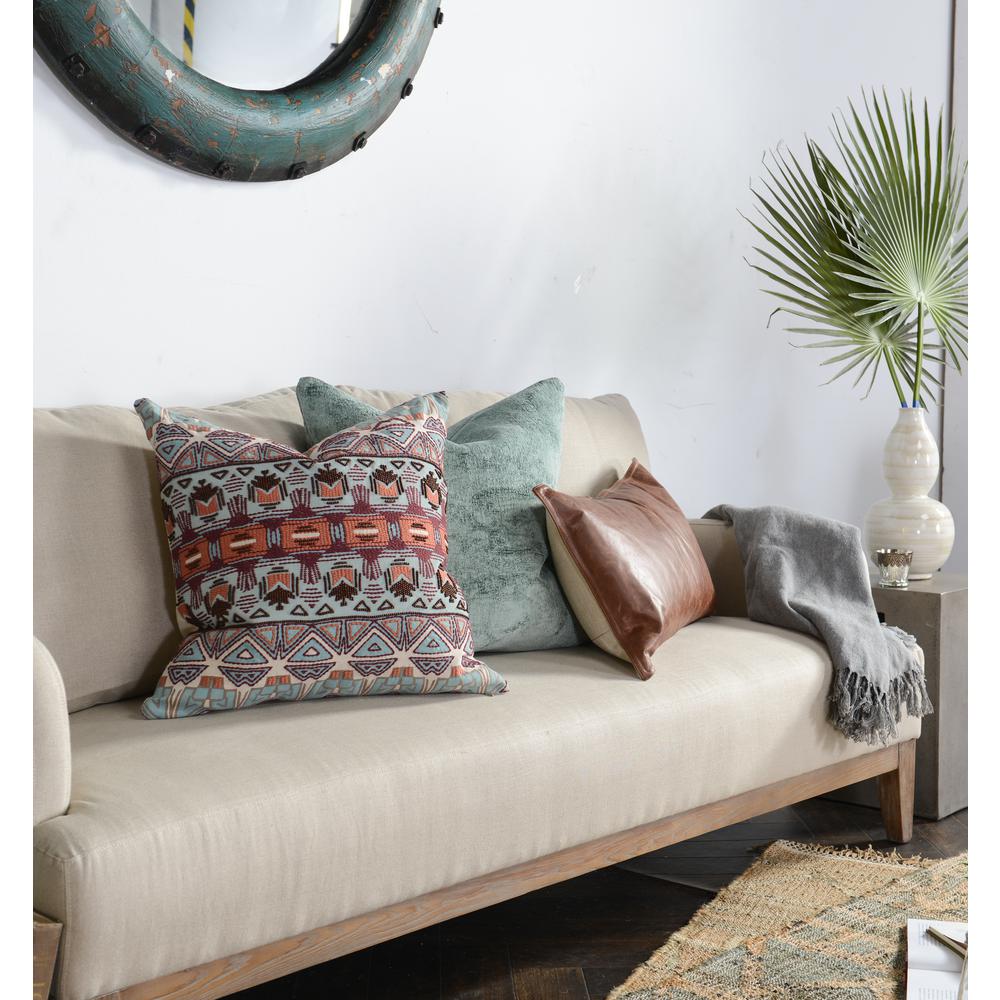 Villa Distressed Leather Kona Brown 14 In X 26 In Rectangle