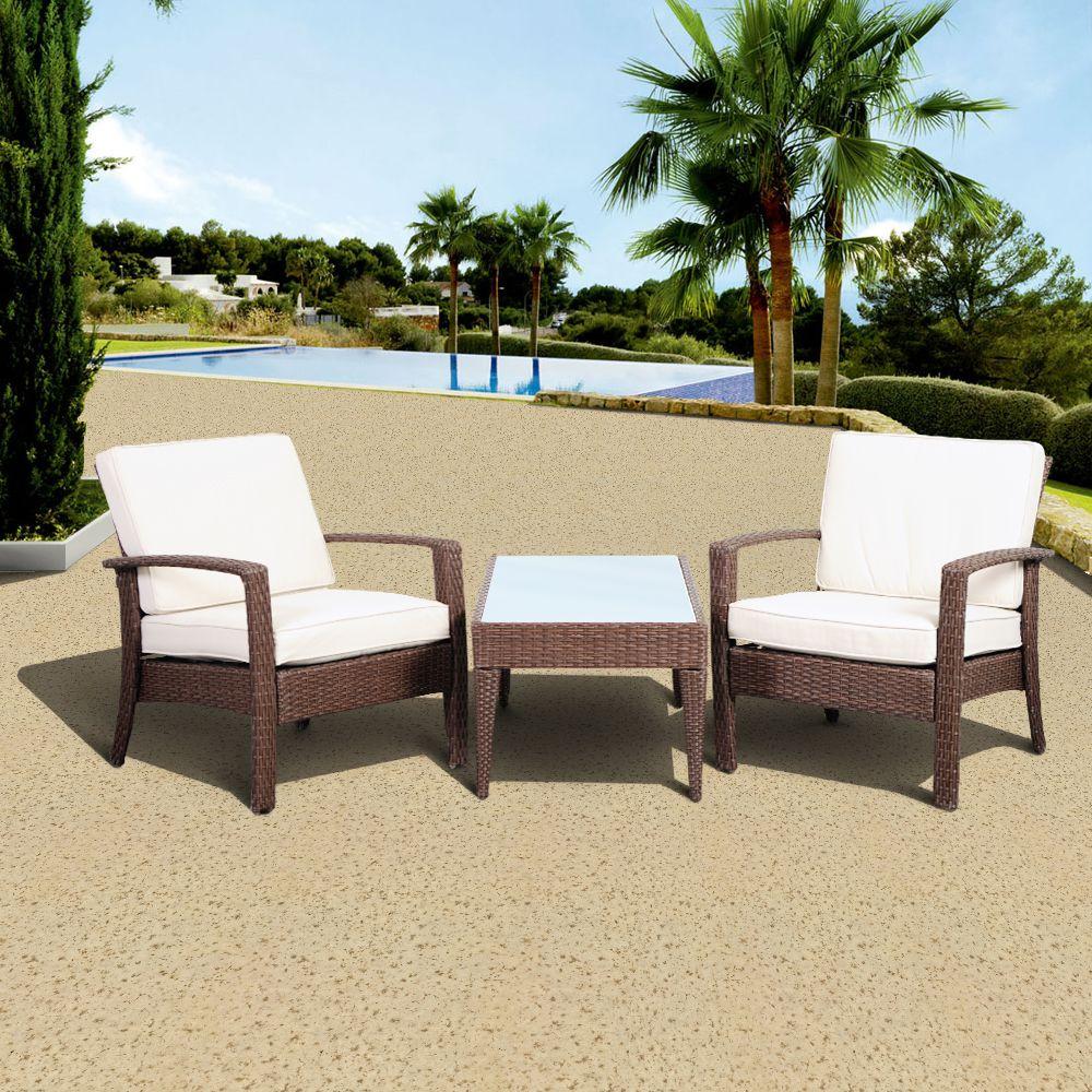 Atlantic Contemporary Lifestyle Florida Deluxe Brown 3 Piece All